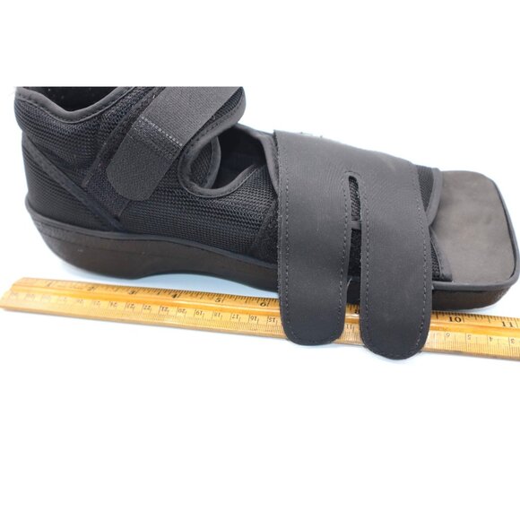 Procare Post-Op Shoe Adjustable Straps Black Mesh Lightweight Supportive Design - Picture 6 of 6